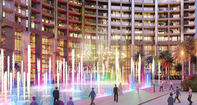 Sunshine Diamond River  nổi bật với sự kết hợp của ánh sáng và màu sắc rực rỡ