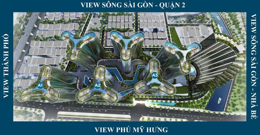 Tổng quan toà A1-A2-A3