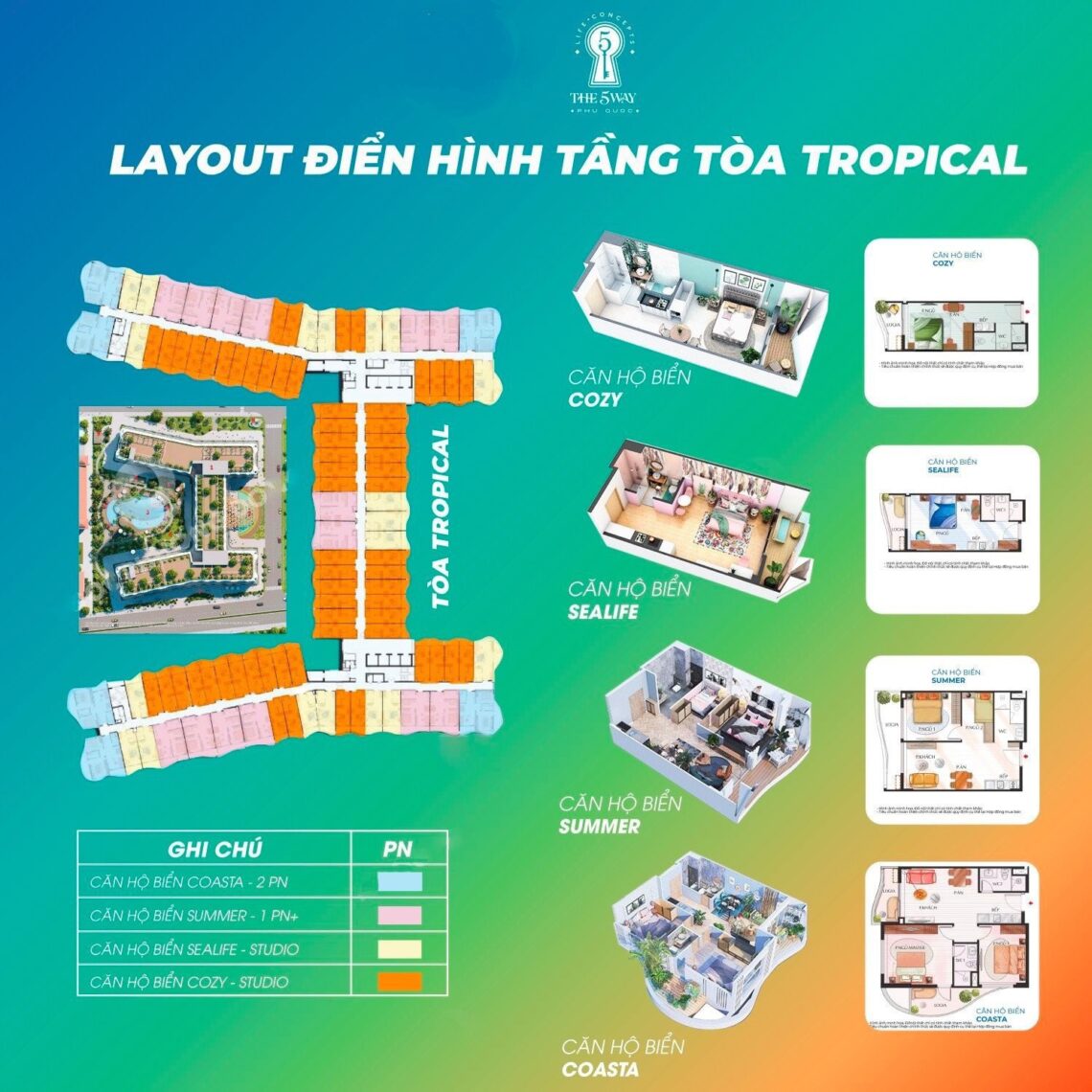 mb tháp hình ảnh tiến độ dự án The 5way Phú Quốc