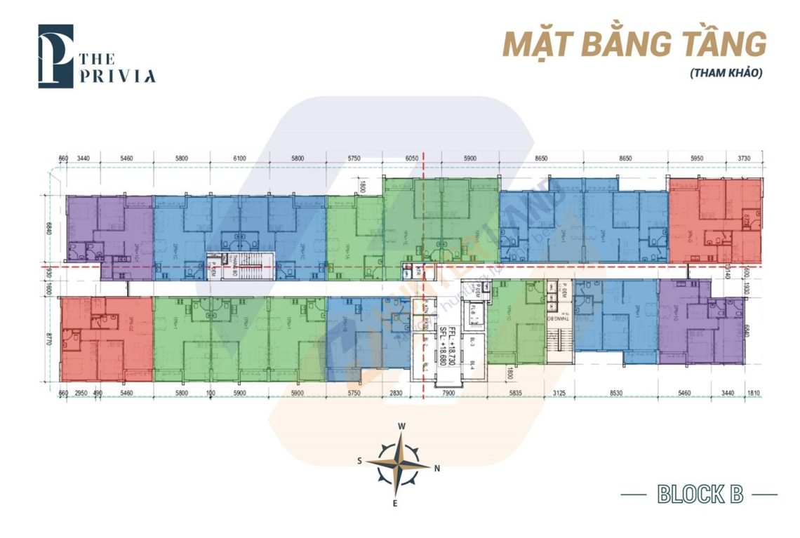 Mặt  bằng dự án the privia khang điền-2